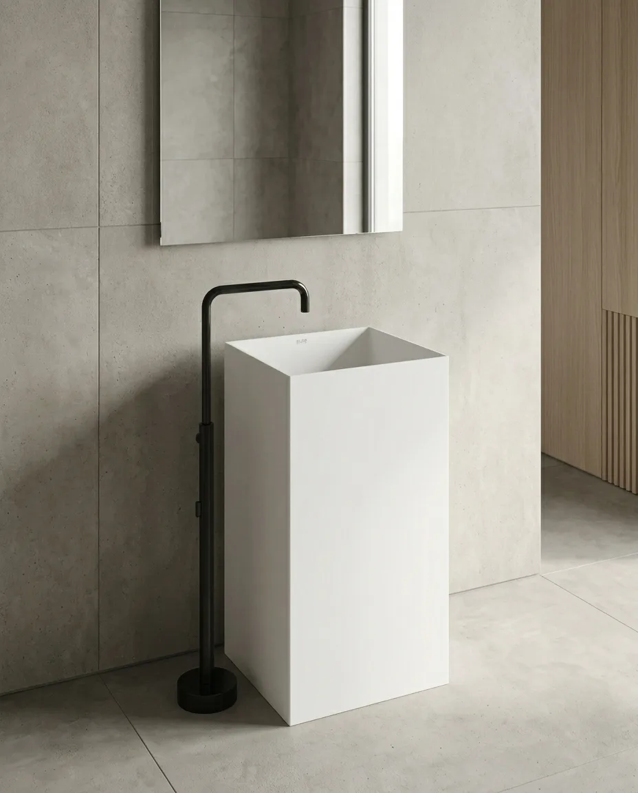 Quadra Beyaz Monoblok Lavabo