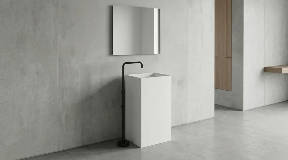Quadra Beyaz Monoblok Lavabo