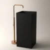 Quadra Mat Siyah Monoblok Lavabo