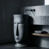 Skull Antrasit Monoblok Lavabo