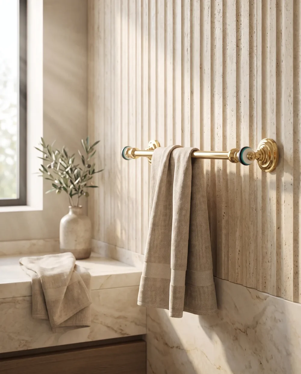 Stripe Altın 40 cm Havluluk