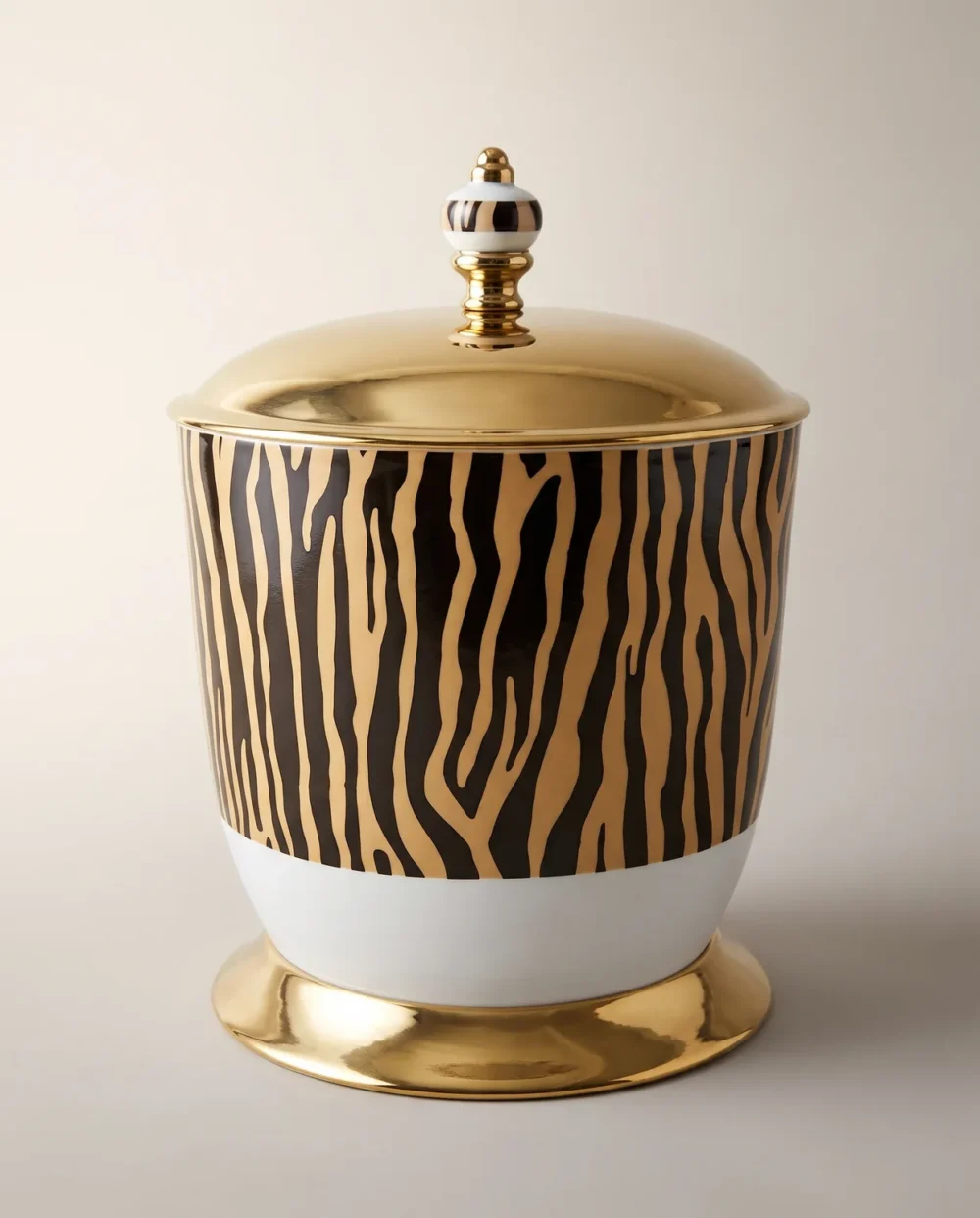 Tiger Altın Zebra Çöp Kovası
