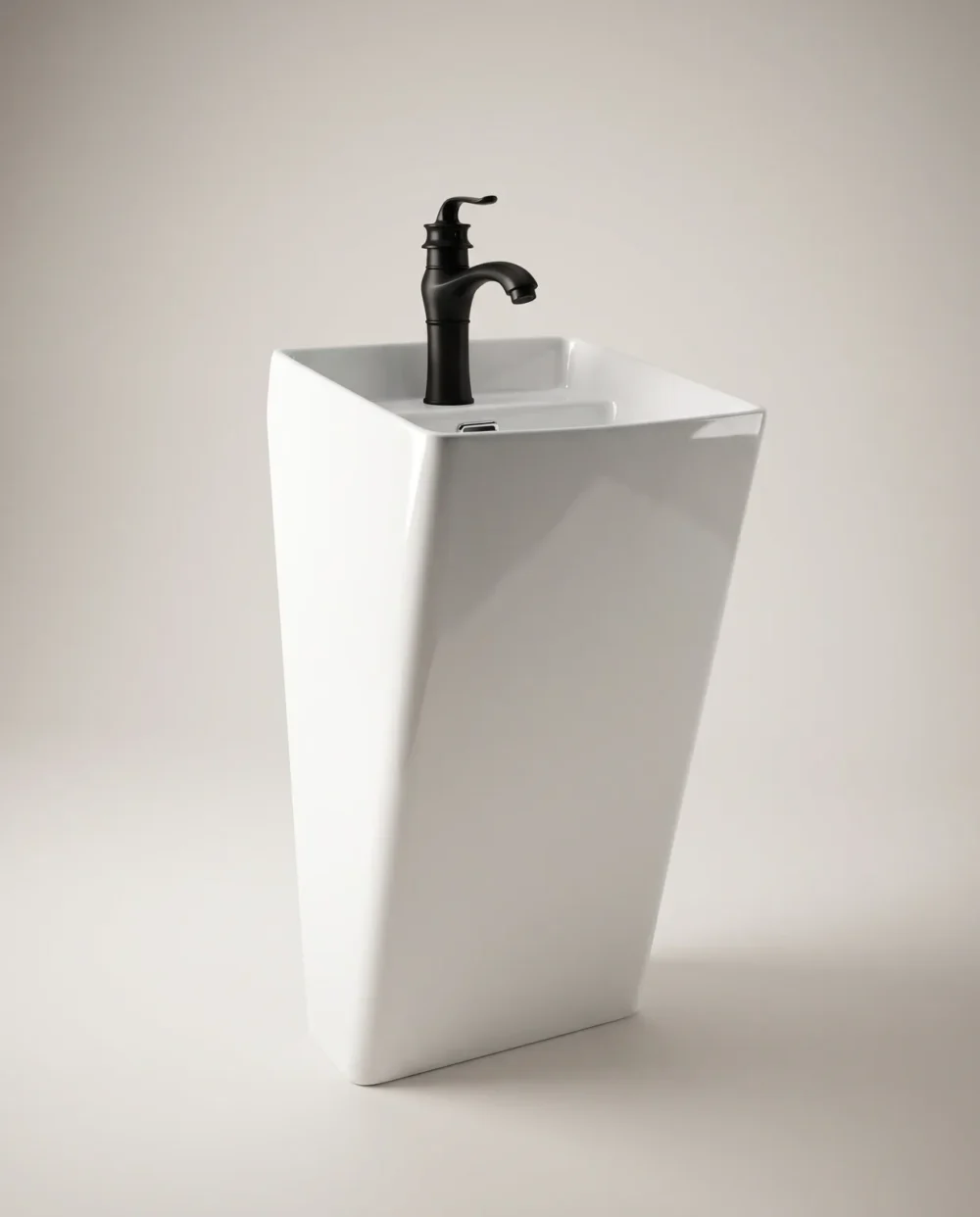 Beyaz Asma Monoblok Lavabo